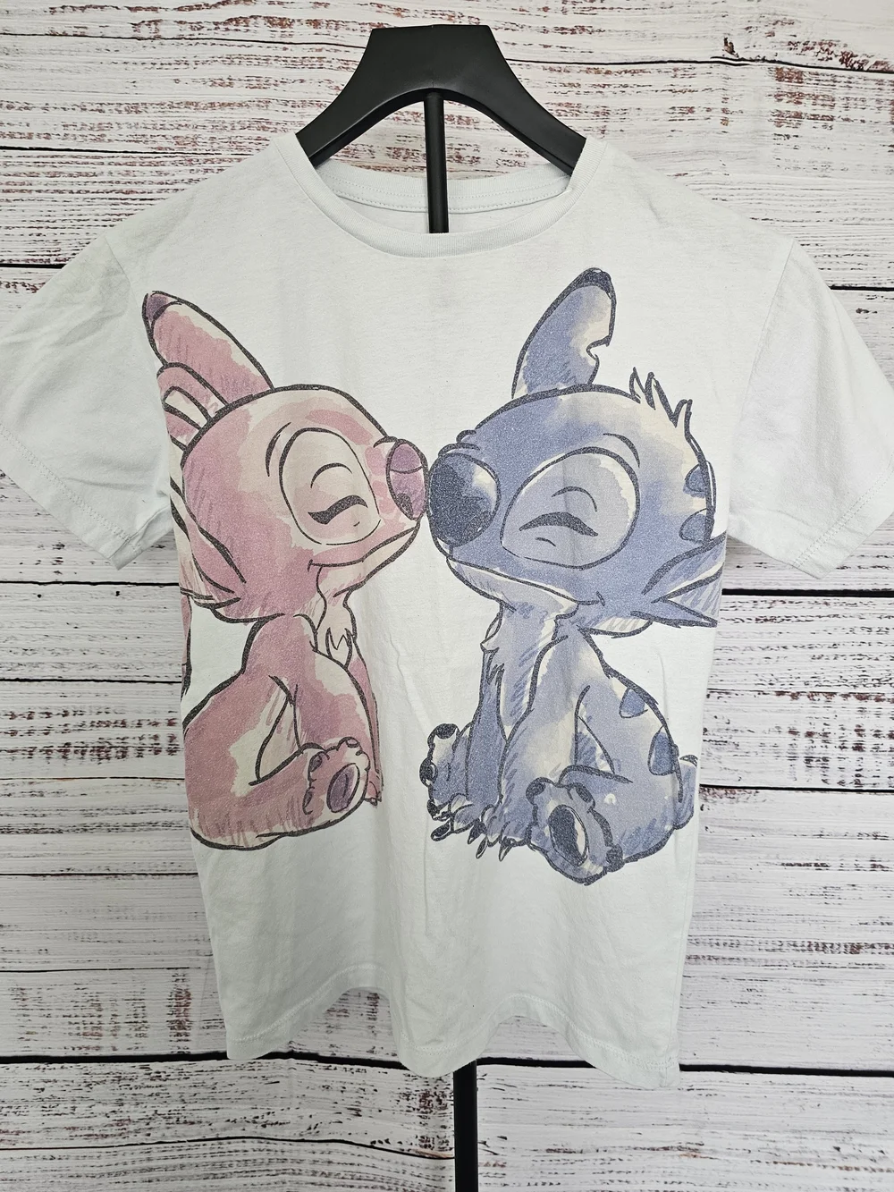 Disney Tee with Pink & Blue Stitch